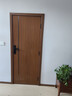 室内门免漆木门卧室门和门框一套实木复合门家用平开门套装门入户门套 【活动款】碳纤门-胡桃色 高配套装门（升级实木板填充+升级58分体磁吸锁） 实拍图