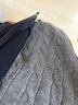 优衣库女装可机洗纽花针织连帽套头衫/25秋冬新款478871 06 铅灰色 XL /165/92 实拍图