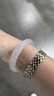 老凤祥白月光玉手镯女冰种宽条玉髓镯子首饰妈妈生日礼物女友老婆纪念 [56圈口]10N白月光手镯 实拍图