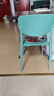 冬瓜皮塑料椅子家用靠背餐椅久坐舒服餐桌凳子可叠放送货上门 【出口加厚款】马卡龙绿 2把装 实拍图