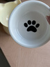 甜浪海猫碗陶瓷猫粮碗狗碗猫食盆猫咪喝水碗高脚斜口防打翻护颈喂食碗 实拍图