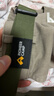 拓路者户外登山裤腰带男女运动轻量便捷塑料卡口加宽加长编织腰带 军绿 实拍图