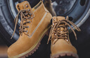 马登工装大黄靴男秋季新款休闲中帮男士马丁靴户外登山靴英伦风靴子 砂黄 加绒 【男靴/美式工装靴/靴子男冬季/马丁靴男款】 41 (255mm) 男码 实拍图