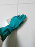 金钱花厨房洗碗家务洗衣服橡胶乳胶食品级胶皮防水刷碗丁晴手套加厚防滑 绿色丁晴家用防油耐酸碱一双 M码（均码） 实拍图