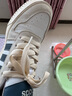 adidas「小锯齿」D-PAD CLASSIC美高风篮球风板鞋男女阿迪达斯   白色/遗迹蓝/棕色   42 实拍图