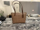 蔻驰（COACH）【品牌直供】女士FIONA24人造革手提单肩托特包棕褐色配棕色CBT18 实拍图