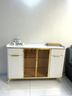 百裕达新款简约岩板餐边柜多功能轻奢酒柜靠墙客厅储物收纳一体厨房碗柜 金色金属长【80*厚40*高95】 包安装 实拍图