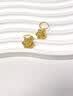 中国黄金（CHINA GOLD）足金牡丹花耳环女士国风百搭黄金耳饰节日生日生日礼物送老婆妈妈 【今/次日达】牡丹耳环  约1.1g 实拍图