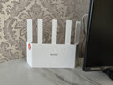 Tenda腾达路由器【千兆WiFi6+穿墙王】无线AX3000信号增强家用放大器Mesh国家补贴金榜一名云霄白立式 实拍图
