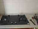 美的（Midea）【国家补贴换新立减20%】燃气灶双灶家用5.0KW大火力黑晶宽面板台嵌两用双灶 天然气灶Q330 实拍图