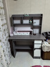 立太书桌书柜一体电脑桌学习桌学生家用办公桌子写字桌卧室小型工作台 【特价冲量】甄选品质HDF板-莫兰迪色100cm 实拍图