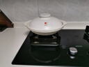 康舒（KANGSHU）耐热白色家用砂锅陶瓷明火直烧商用鱼头煲浅锅干烧不裂石锅沙锅 白色耐热浅口砂锅2-4人 2000ml 实拍图