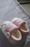 牧童儿童棉拖鞋女冬季加绒卡通小鸭子室内鞋男宝宝保暖棉鞋 甜粉鸭150 实拍图