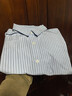 优衣库女装全棉条纹衬衫/长袖衬衣薄外套25秋冬新款479079 61 水蓝色 XL /165/92A 实拍图