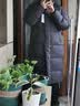 坦博尔羽绒服女士长款泡芙新国标90绒连帽冬季保暖外套530832D乌鹊灰160 实拍图