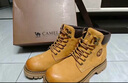 骆驼（CAMEL）【王俊凯同款】马丁靴男鞋冬季新款高帮大黄靴女户外工装登山靴子 G13W379132 金黄色 (男款) 38 实拍图