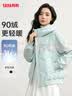 鸭鸭（YAYA）轻薄连帽短款女式羽绒服冬季简约纯色女式时尚外套 实拍图