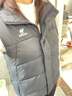 骆驼（CAMEL）户外防泼水羽绒马甲女90%绒子背心外套 J25CR2L5006 幻影黑 S 实拍图