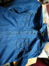 优衣库女装牛仔工装衬衫/长袖水洗产品外套通勤休闲480004 67 海蓝色 M 晒单实拍图