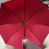 米波迪（Meebordi）雨伞加大长柄超大8骨双人男士商务半自动长柄高尔夫红伞可定制 实拍图