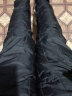 袋鼠（DaiShu）中老年大码羽绒裤男加厚内外穿保暖裤爸爸冬装打底裤宽松高腰裤子 黑色 XL（115斤-130斤） 晒单实拍图