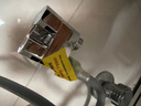 潜水艇（Submarine）F408一进二出三通角阀黄铜双把双控4/6分出水通用自带止水针银色 实拍图