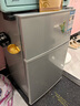 奥克斯（AUX）家用双门迷你小型冰箱 冷藏冷冻保鲜小冰箱 宿舍租房节能电冰箱 【国家补贴】BCD-24K118 基础款 银色 实拍图