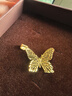 周大生黄金吊坠女足金蝴蝶首饰挂坠生日礼物送女友1.77g 实拍图