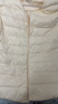 雪中飞经典新款基础舒适轻薄羽绒便捷短款保暖羽绒小马甲轻盈便携舒适 黎蔓卡其|7202-女 S 160/84A 实拍图