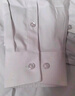 罗蒙（ROMON）纯色商务职业正装男士白衬衫工装外套长袖衬衣男CS108白色5XL 实拍图