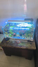 爬将军新款鱼缸生态超白玻璃缸家用客厅办公室桌面养金鱼斗鱼水族箱造景 60CM缸【世外桃源套餐】+养鱼大礼包 实拍图