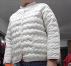 时尚轻薄款棉服女秋冬季棉衣内胆立领棉袄外套轻便保暖上衣J1120 白色 3XL （105-120斤） 实拍图