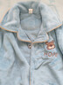 噜噜牛儿童睡衣男孩秋冬季法兰绒加厚款男童中大童珊瑚绒睡衣 蓝色-62013 160 (20码建议身高150-155) 实拍图
