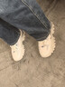 唐狮（TonLion）老爹鞋女鞋冬季加绒保暖鞋子女防寒棉鞋女士休闲运动鞋女 白兰 39 实拍图