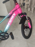 凤凰山地自行车男女变速山地车碟刹青少年儿童自行车学生单车 星际 蓝玫【单速+辐条轮】 18寸【适合120-155cm】 实拍图