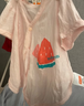 贝瑞加（Babyprints）新生儿半背衣2件装初生男女宝宝短袖上衣夏季婴儿衣服纯棉 粉52 实拍图