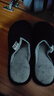 回力日系柔软情侣棉拖秋冬家居室内保暖棉鞋女款HL0006皮红36-37码 实拍图