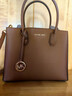 MICHAEL KORS 迈克高仕 MK Mercer 大号皮质托特包手提包斜挎包 牛皮棕 230 大号 实拍图