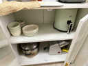 锦之洛厨房橱柜餐边柜一体靠墙柜子碗柜微波炉烤箱收纳防尘餐具柜置物架 五层简约白-60*42*157cm 实拍图