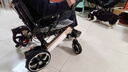 Ainsnbot美国电动轮椅车602智能老人专用全自动轻便可折叠旅行电动手推车 免充气/转向灯/测血氧-跑35KM-银 实拍图