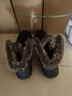 全洲狼 雪地靴男冬季新款东北棉鞋男大码抗寒防水加绒保暖轻便防滑靴子 黑色棉鞋-升级版 加绒 42 (260mm) 实拍图