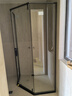 九牧（JOMOO） 【定制】极窄钻石淋浴房一体式干湿分离淋浴隔断沐浴房赠石基E17 枪灰型材（内外双开） 【光玻】900*1000*2000mm 实拍图