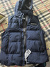 雪中飞羽绒服马甲男士防寒秋冬季厚款保暖可拆卸帽短款时尚休闲背心185 实拍图