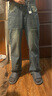 Homlean美式水洗牛仔裤男秋冬高街宽松直筒阔腿长裤子HS05复古蓝加绒XL 实拍图
