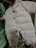 巴拉巴拉童装婴儿羽绒服连体衣宝宝2025新款冬装加厚保暖哈衣爬服萌趣造型 实拍图