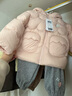 巴拉巴拉童装儿童羽绒服男童女童冬装厚款连帽外套立体造型可爱萌 粉红A61314（白鸭绒） 100 cm（充绒量71g） 实拍图