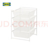 宜家（IKEA）JONAXEL尤纳赛尔带细网篮书架落地花架置物架卫生间收纳 储物组合 密网篮50x51x70cm 实拍图