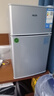 奥克斯小冰箱家用小型迷你冷藏冷冻两用出租房宿舍用节能省电寝室办公室电冰箱 【热卖款 升级净化去味】22A126DW银 实拍图