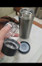 京东京造保温杯【茶水分离】男女大容量316L不锈钢泡茶水杯子金属灰500ml 实拍图