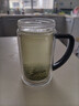 希诺（HEENOOR）双层玻璃杯带把手高档泡茶杯子男家用办公透明水杯XN-9321 435mL 实拍图